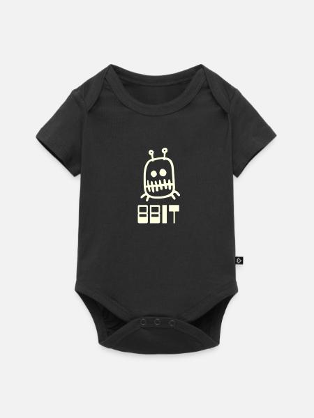 8bit computer - Baby Premium short-sleeve bodysuit - black