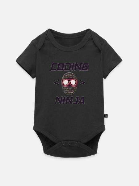 Programmierer, Coding Ninja, Geschenk - Baby Premium Kurzarmbody - Schwarz