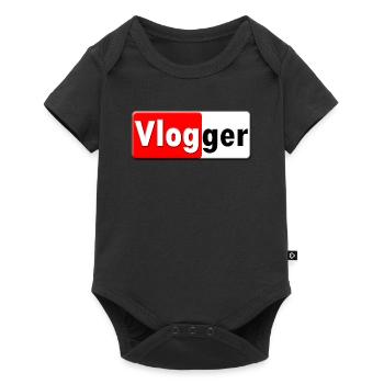 Vlogger, Blogger, Soziale Medien, Geschenk - Baby Premium Kurzarmbody - Schwarz - Vorne
