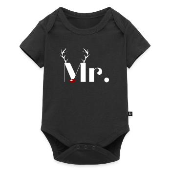 M. et Mme Reindeer connaissent la partie 1 - Body à manches courtes Premium Bébé - noir - Devant