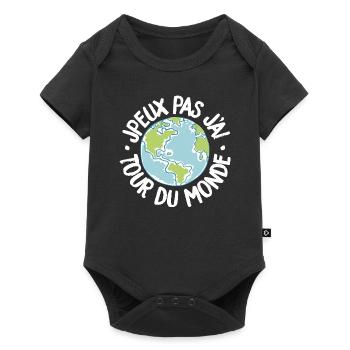 J'peux pas j'ai tour du monde - Body à manches courtes Premium Bébé - noir - Devant