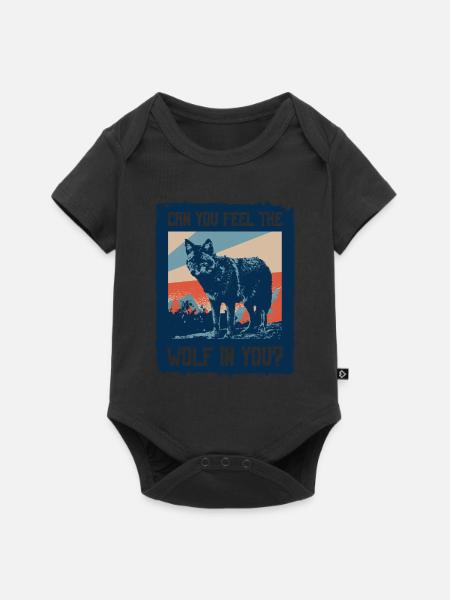 Wolf Werwolf - Baby Premium Kurzarmbody - Schwarz