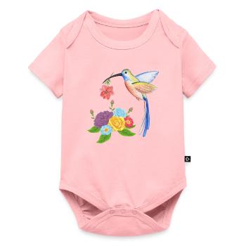 Nid de colibri - Body à manches courtes Premium Bébé - rose - Devant