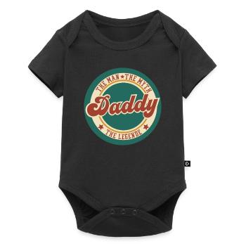 Daddy the man the myth the legend quote humor - Baby Premium short-sleeve bodysuit - black - Front