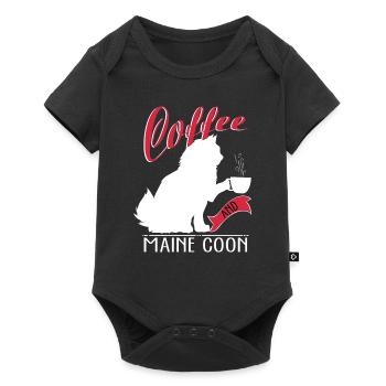 Café Maine Coon - Body à manches courtes Premium Bébé - noir - Devant
