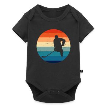 Hockey sur glace Hockey sur glace Hockey sur glace Hockey sur glace sp - Body à manches courtes Premium Bébé - noir - Devant