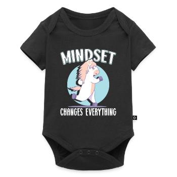 Cardio Gym Poney Motivation Mindset, Marathon - Body à manches courtes Premium Bébé - noir - Devant