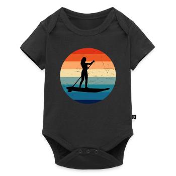 Stand up Paddleboard Sup Stand up Paddle B pour hommes - Body à manches courtes Premium Bébé - noir - Devant