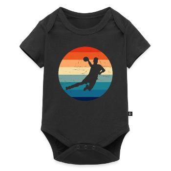 Joueurs de handball Joueurs de handball Joueurs de handball - Body à manches courtes Premium Bébé - noir - Devant
