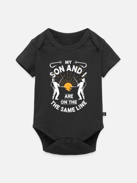Fischerei Sohn - Baby Premium Kurzarmbody - Schwarz
