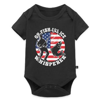 Ofishial Eisfischer - Baby Premium Kurzarmbody - Schwarz - Vorne