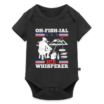 Ofishial Ice Anglers - Baby Premium short-sleeve bodysuit - black - Front