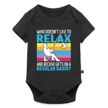 Ice Fishing Gift - Baby Premium short-sleeve bodysuit - black - Front