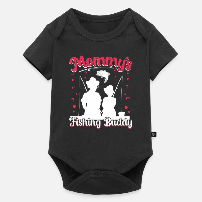 Maman Pêche - Body à manches courtes Premium Bébé - noir
