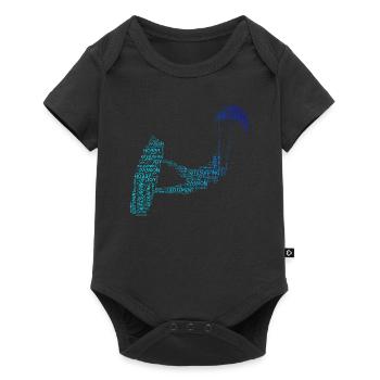 Kitesurf Kitesurf Femmes Kitesurf Hommes - Body à manches courtes Premium Bébé - noir - Devant