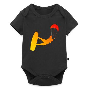 Women Kite Kite Kitesurfer Kitesurfing Men - Baby Premium short-sleeve bodysuit - black - Front