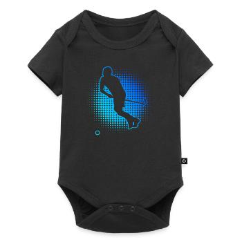 Floorball Innebandy Women's Floorball Men - Baby Premium short-sleeve bodysuit - black - Front