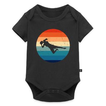 Football Footballer Football Men Goalkeeper - Baby Premium short-sleeve bodysuit - black - Front