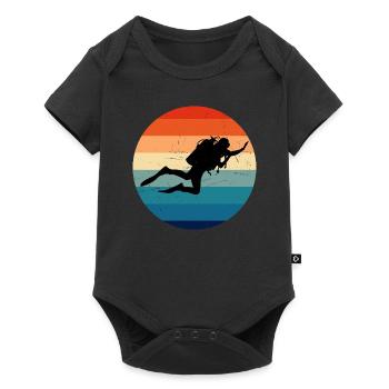 Plongée Taucher Diver Plongée libre Plongée Tauchen - Body à manches courtes Premium Bébé - noir - Devant