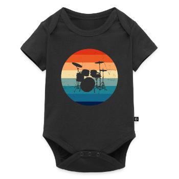 Batteur Tambour Tambours - Body à manches courtes Premium Bébé - noir - Devant