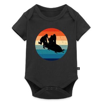 Bobsleigh Riding Bobsleigh Track Bobsleigh Femmes Hommes - Body à manches courtes Premium Bébé - noir - Devant