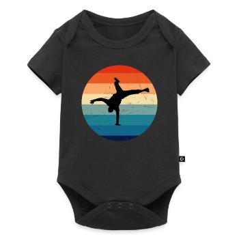 Men's Women Bgirl Hip Hop Break Dance Bboy - Baby Premium short-sleeve bodysuit - black - Front