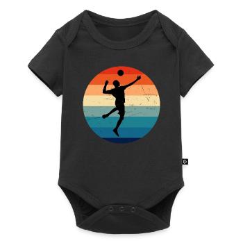 Joueur de volleyball Fistball Fistball - Body à manches courtes Premium Bébé - noir - Devant