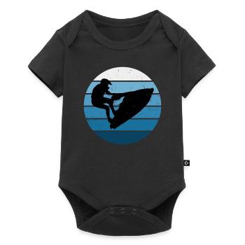 Men's Jetski Jetskiing Women Water Sports Jetski f - Baby Premium short-sleeve bodysuit - black - Front