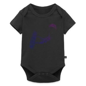 Women's Kitesurf Men's Kiting Kite Kitesurfing - Baby Premium short-sleeve bodysuit - black - Front