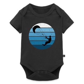 Kitesurf Femmes Kitesurfer Kitesurf Kitesurf Kite - Body à manches courtes Premium Bébé - noir - Devant