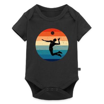 Volleyball Volleyball Volleyball Player Volley masculin Volleyball Sp - Body à manches courtes Premium Bébé - noir - Devant