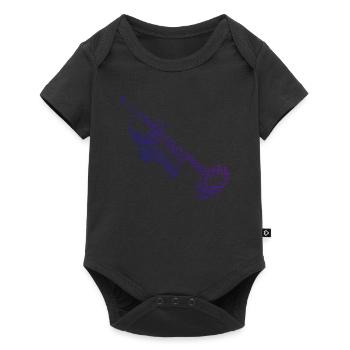 Trompettiste Jazz Trompettiste Homme - Body à manches courtes Premium Bébé - noir - Devant