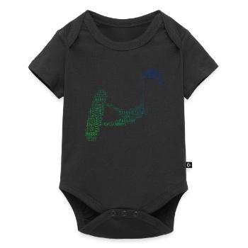 Kiting Kitesurfer Men Kite Women Kitesurfing - Baby Premium short-sleeve bodysuit - black - Front