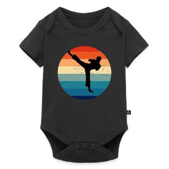 Boxe Femmes Kickboxing Hommes Kickboxing Boxe - Body à manches courtes Premium Bébé - noir - Devant