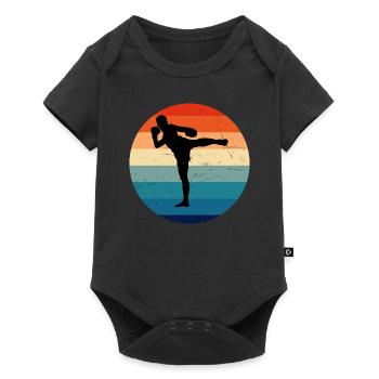 Thai Boxing Men Thai Boxer Women Thaibox - Baby Premium short-sleeve bodysuit - black - Front