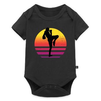 Femmes Boxeur Thaï Boxe Thaï Boxe Thaï Muay Thai - Body à manches courtes Premium Bébé - noir - Devant