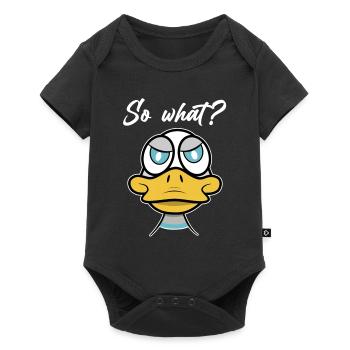 Et alors? avec Duck Comic - Body à manches courtes Premium Bébé - noir - Devant