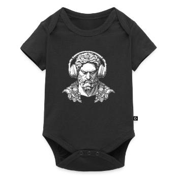 Passion sonore : le style casque de Zeus. - Body à manches courtes Premium Bébé - noir - Devant