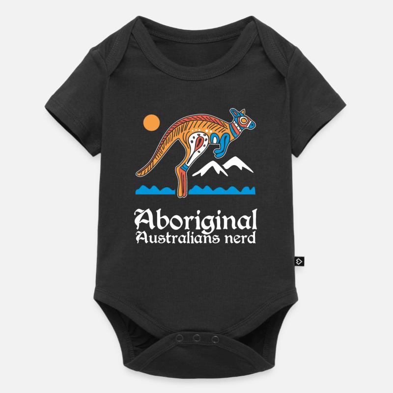 Aboriginal Australians Nerd - Baby Premium Kurzarmbody - Schwarz
