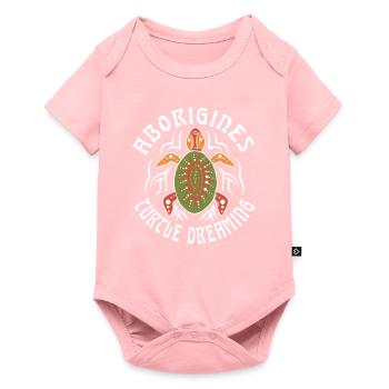 Aboriginal Turtle Dreaming - Baby Premium short-sleeve bodysuit - rose - Front