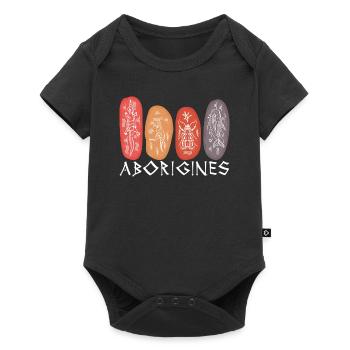 Aboriginal - Baby Premium short-sleeve bodysuit - black - Front