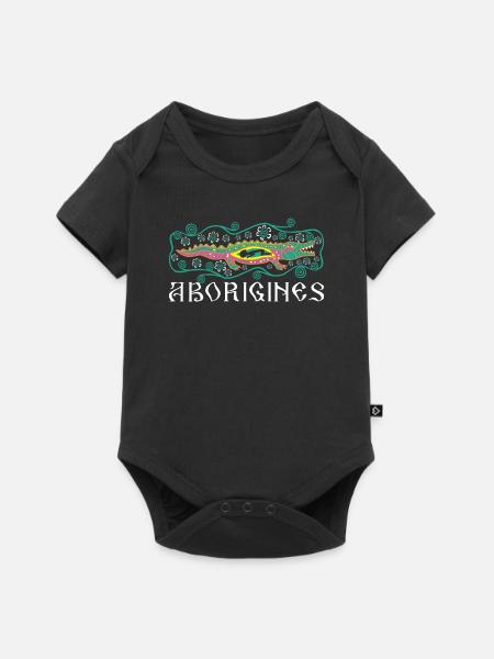 Aborigines - Baby Premium Kurzarmbody - Schwarz