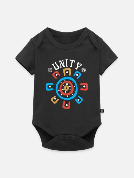 Australian Unity - Baby Premium Kurzarmbody - Schwarz