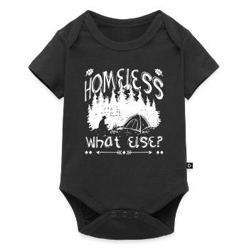 homeless What else? - Baby Premium short-sleeve bodysuit - black - Front