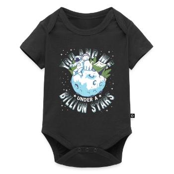 you and me under a billion stars - Baby Premium short-sleeve bodysuit - black - Front