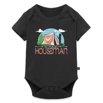 temporary houseman - Baby Premium short-sleeve bodysuit - black - Front