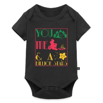 you Me & a billion stars - Baby Premium short-sleeve bodysuit - black - Front