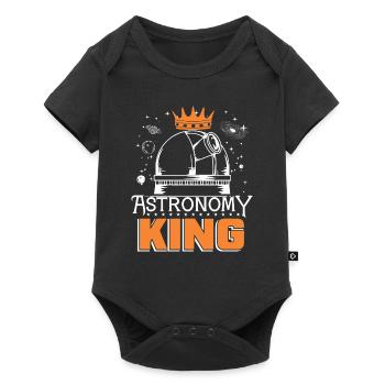 L’amour de l’astronomie - Body à manches courtes Premium Bébé - noir - Devant