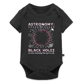 Astronomy black hole - Baby Premium short-sleeve bodysuit - black - Front