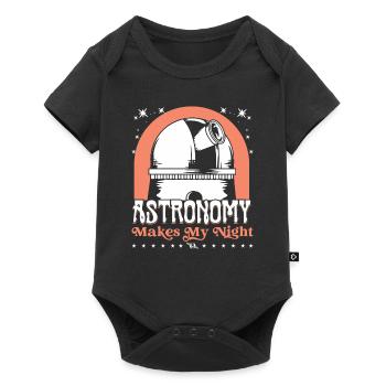 Astronomie macht meine Nacht - Baby Premium Kurzarmbody - Schwarz - Vorne